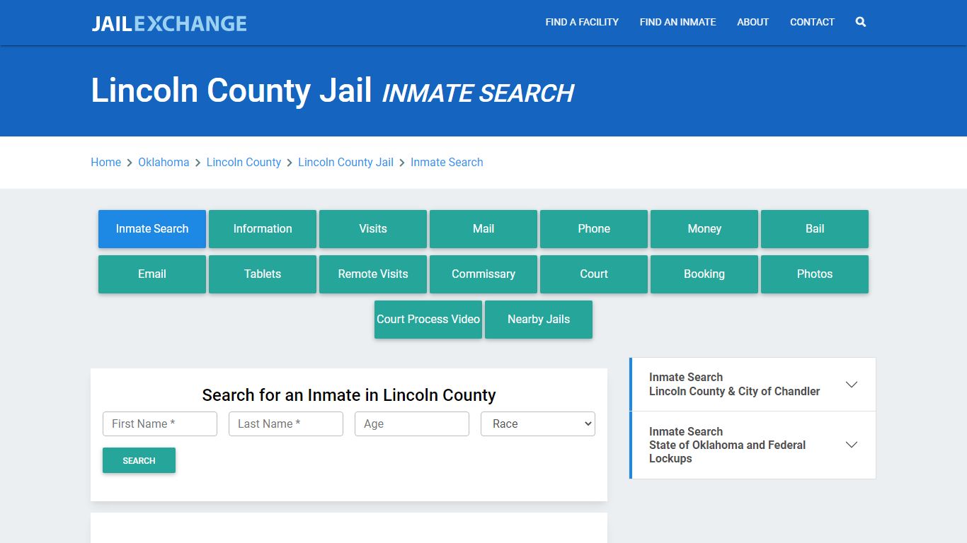 Lincoln County Jail, OK Inmate Search: Roster & Mugshots